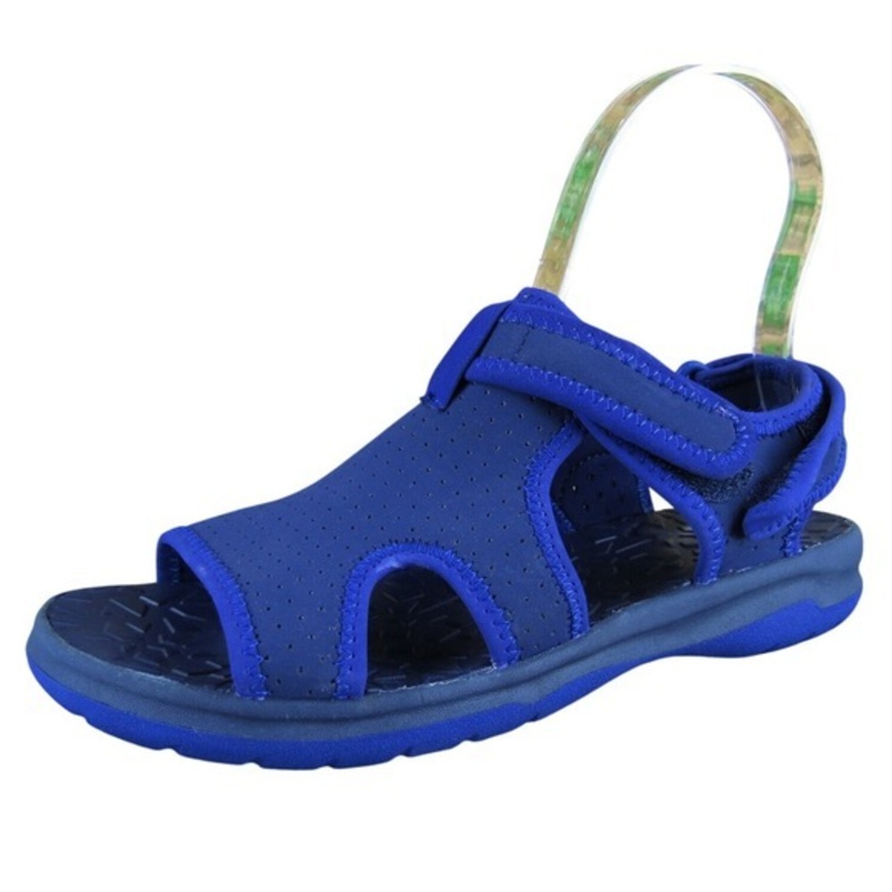 Lands' End Sandals Boys Y 3 Medium Sandal Blue Synthetic Hook & Loop